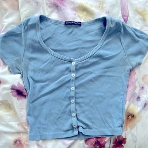 Brandy Melville Zelly Blue Crop Top